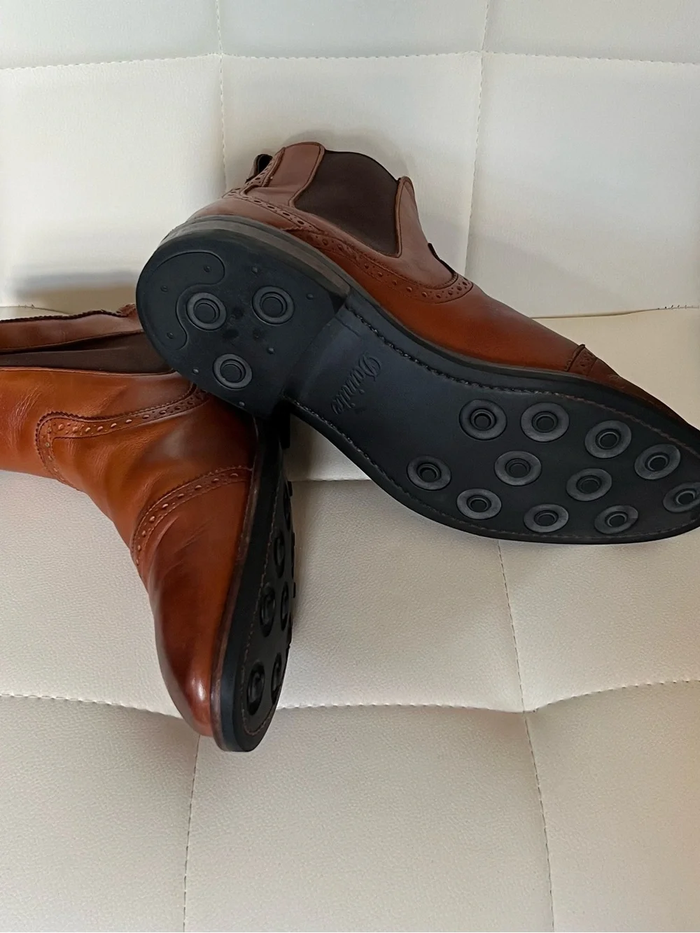 Allen Edmonds Lombard Cap leather boots. 9.5 3E Walnut